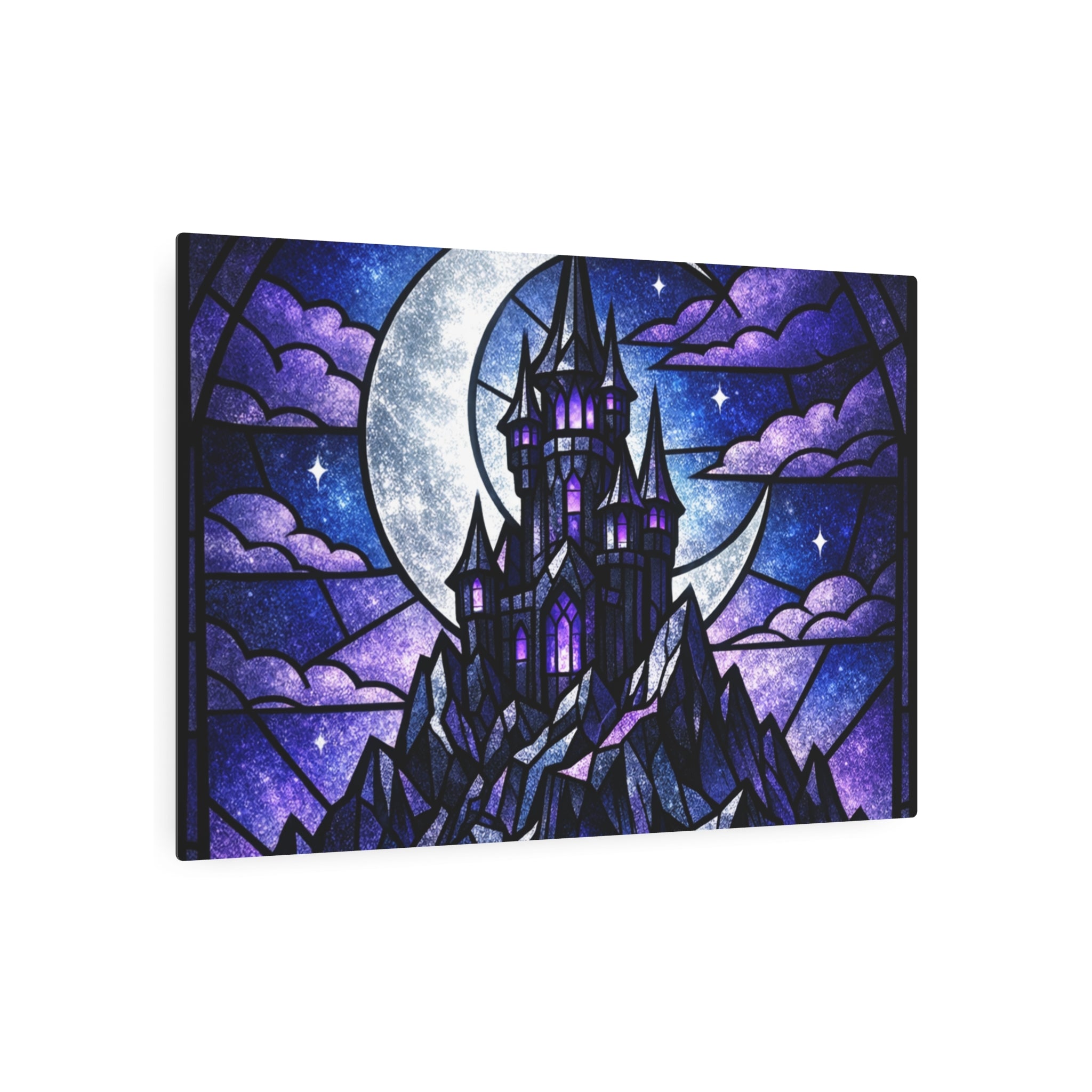 The Archmage's Solitude: Gothic Stained-Glass Art