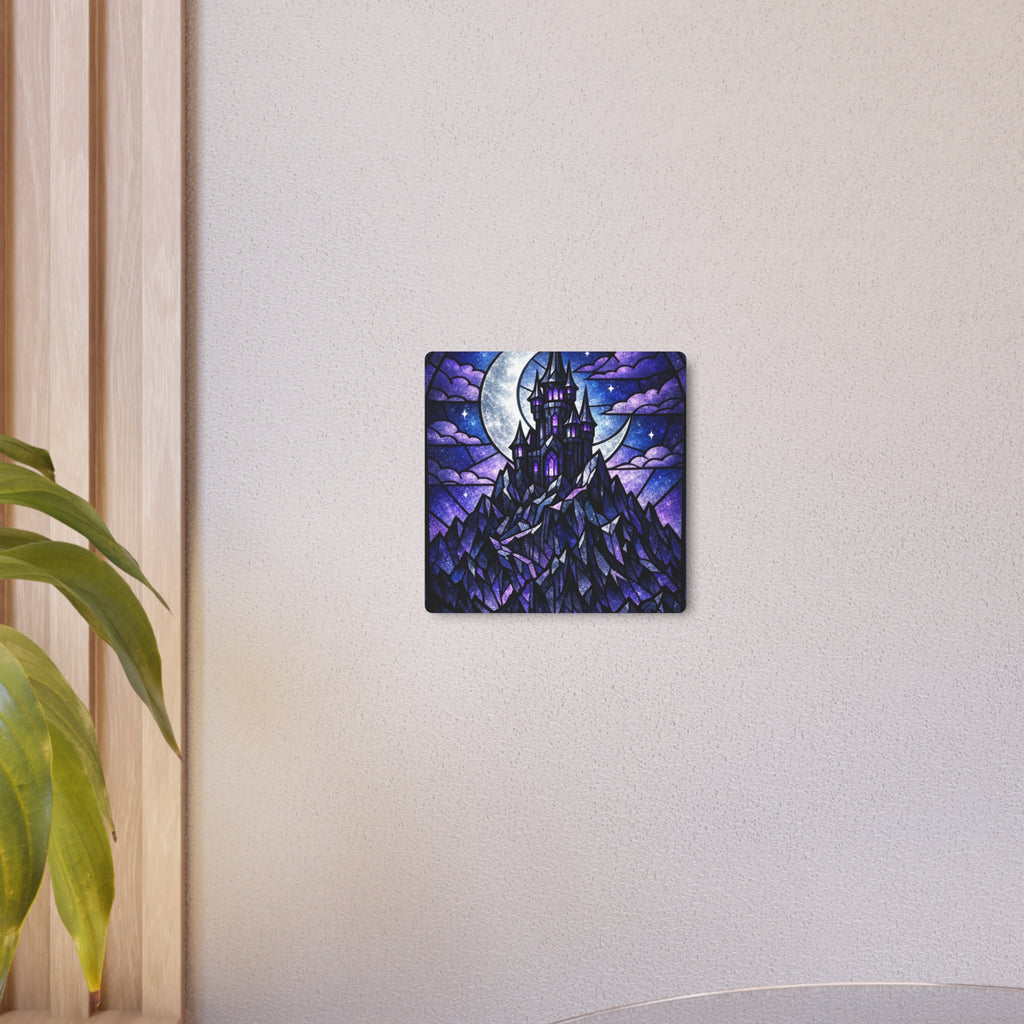 The Archmage's Solitude: Gothic Stained-Glass Art