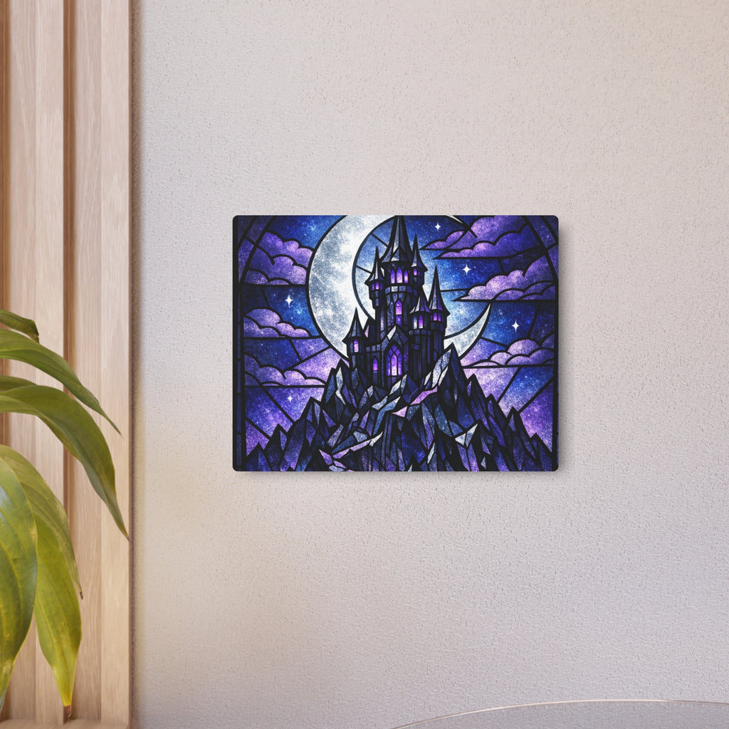 The Archmage's Solitude: Gothic Stained-Glass Art