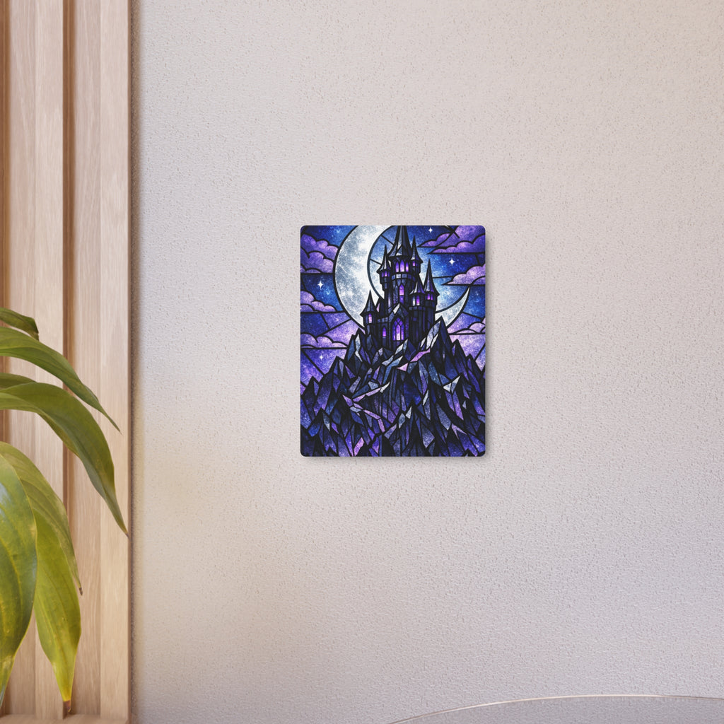 The Archmage's Solitude: Gothic Stained-Glass Art
