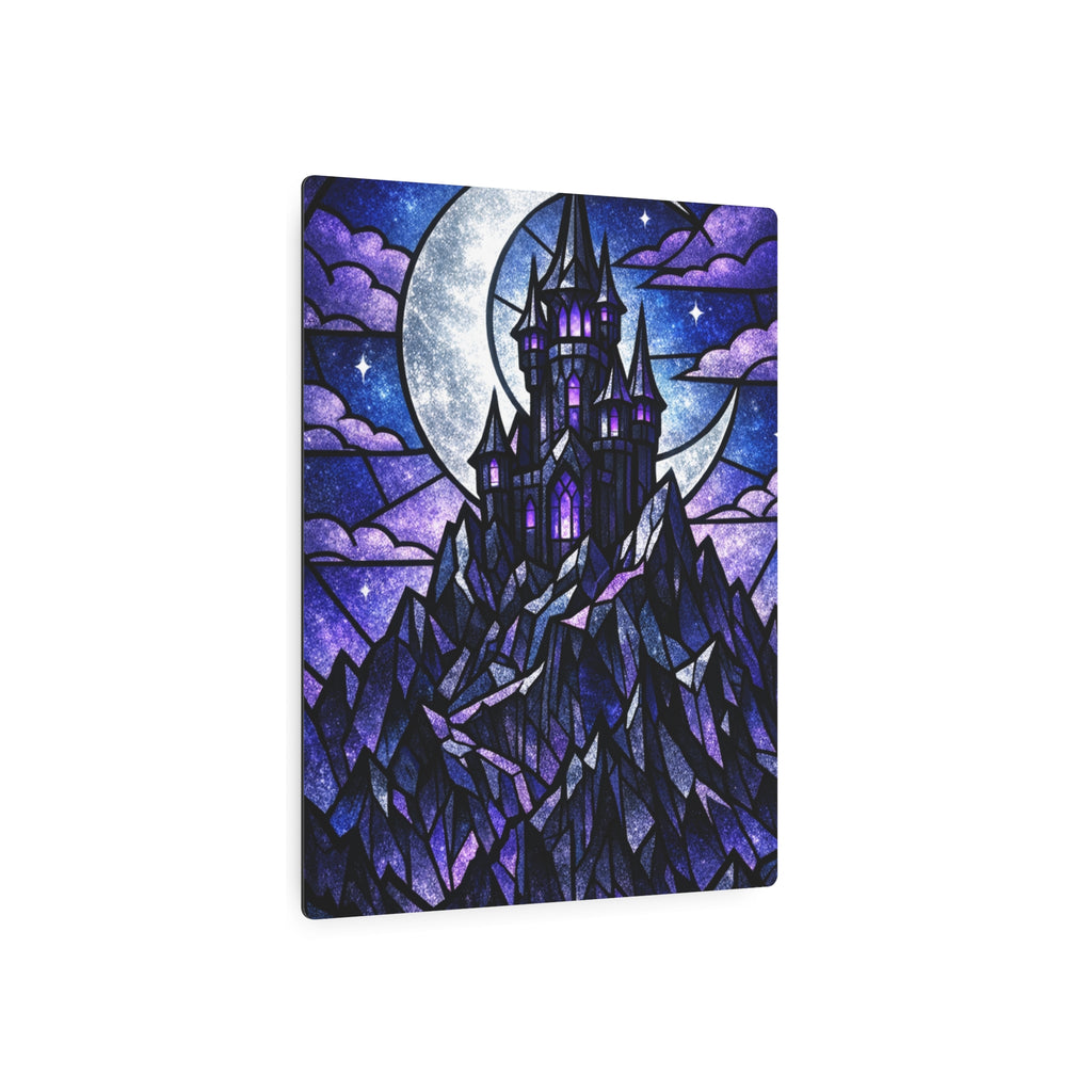 The Archmage's Solitude: Gothic Stained-Glass Art