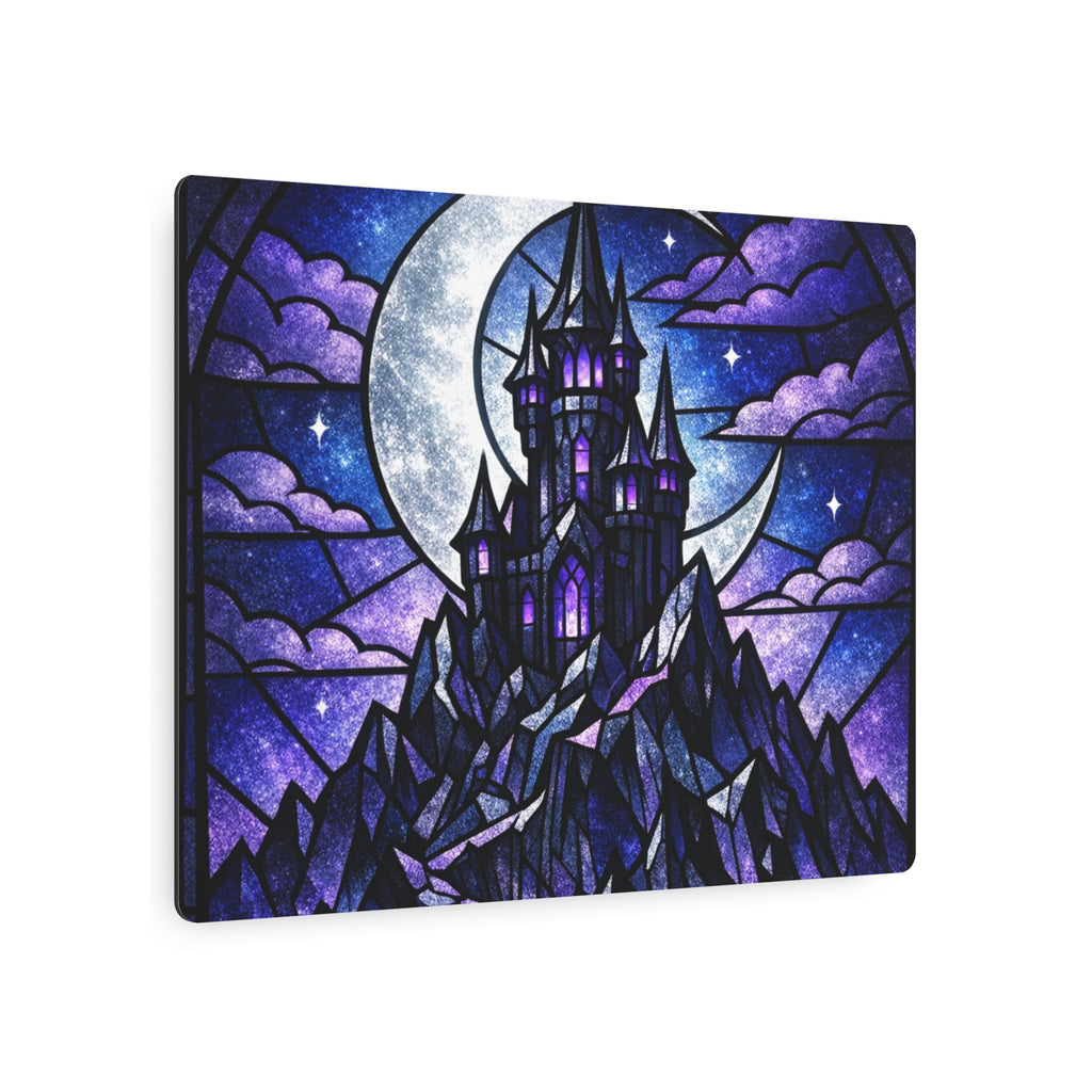 The Archmage's Solitude: Gothic Stained-Glass Art