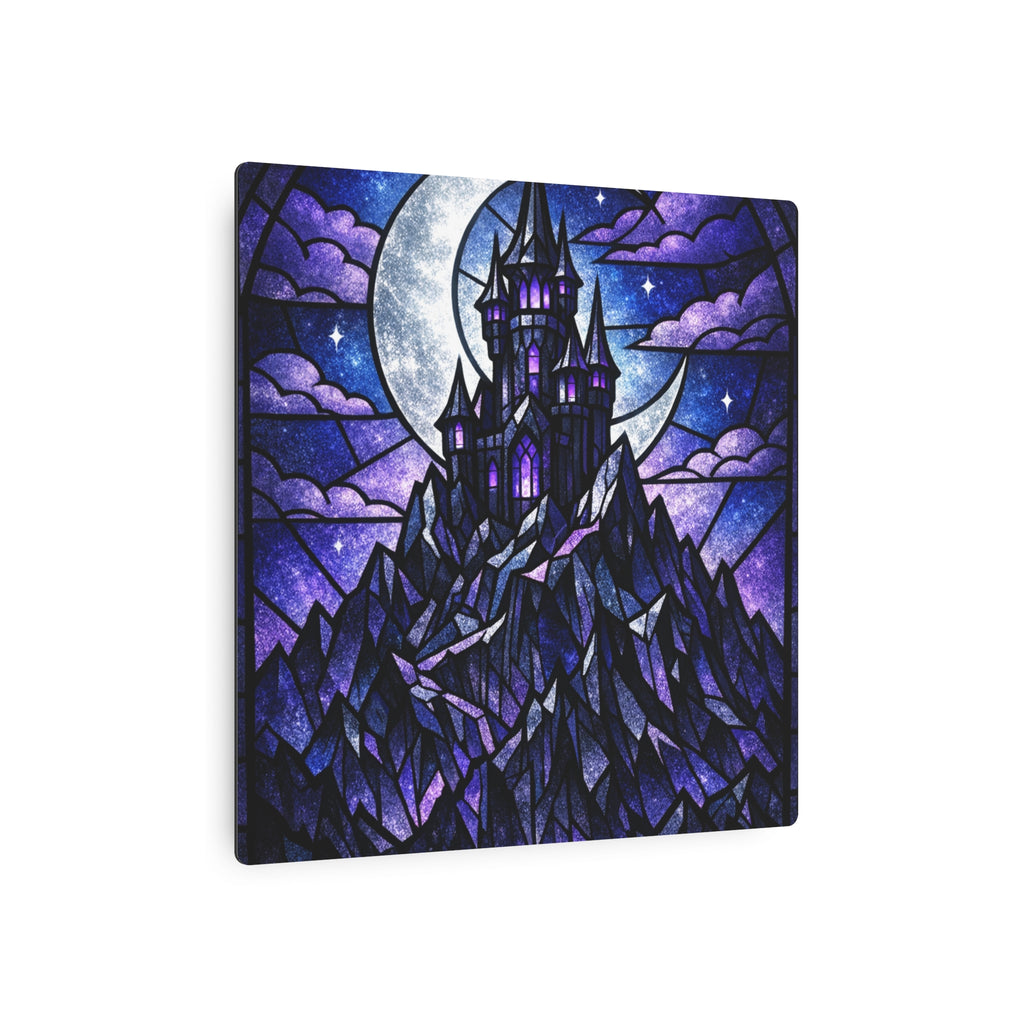 The Archmage's Solitude: Gothic Stained-Glass Art