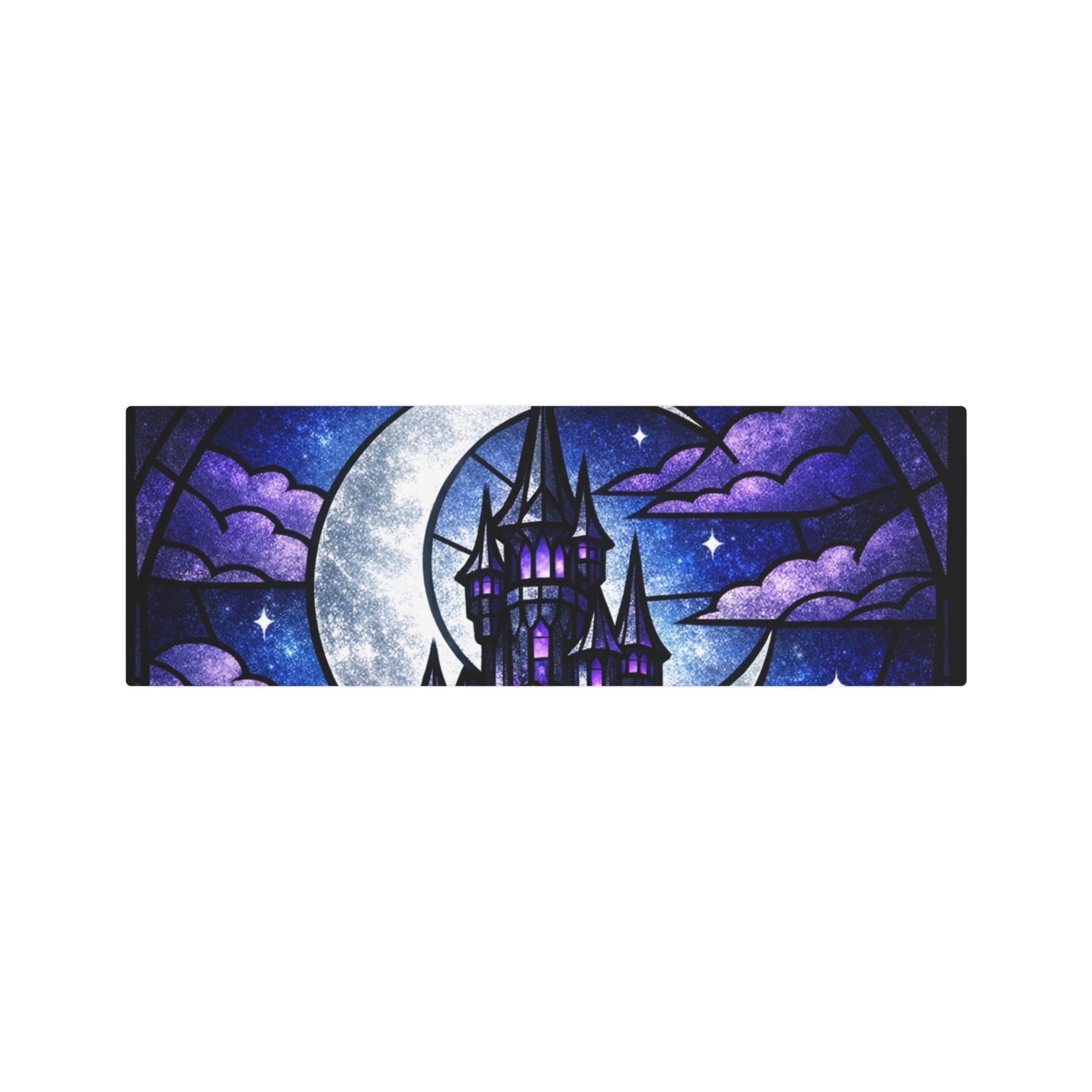The Archmage's Solitude: Gothic Stained-Glass Art