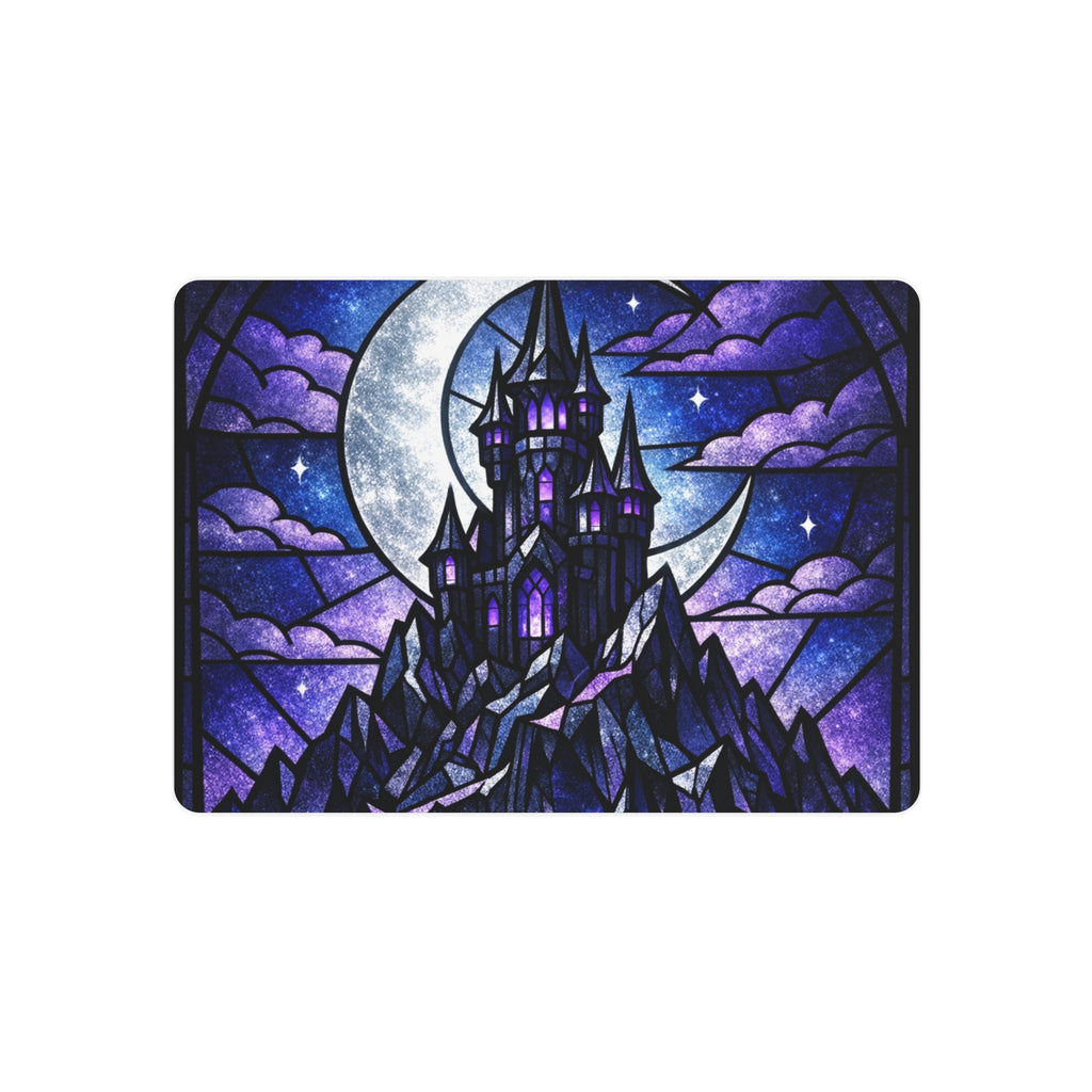 The Archmage's Solitude: Gothic Stained-Glass Art