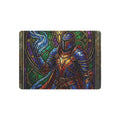 The Arcane Dragon-Knight – Stained-Glass Metal Print