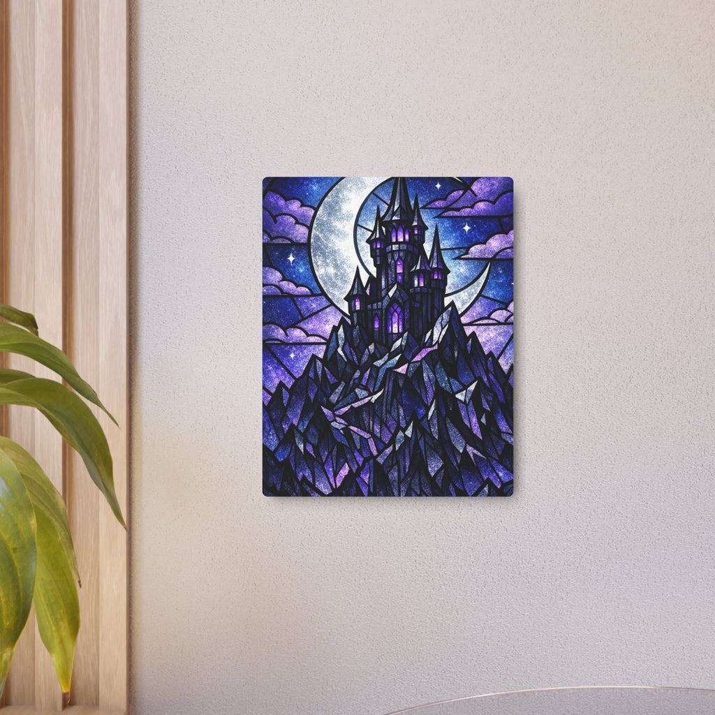 The Archmage's Solitude: Gothic Stained-Glass Art