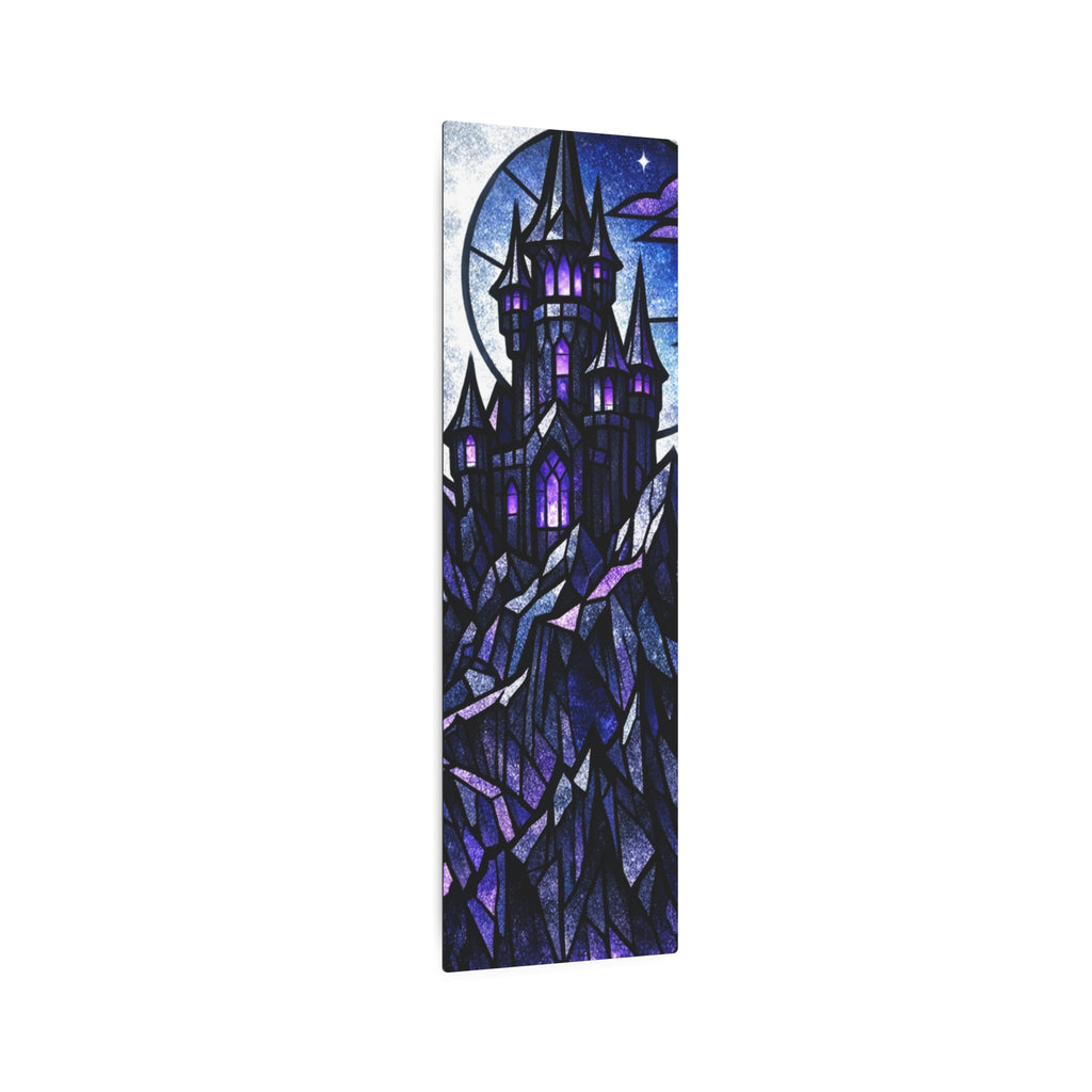 The Archmage's Solitude: Gothic Stained-Glass Art