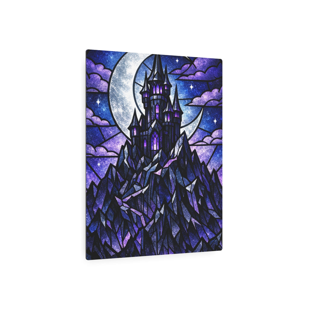 The Archmage's Solitude: Gothic Stained-Glass Art