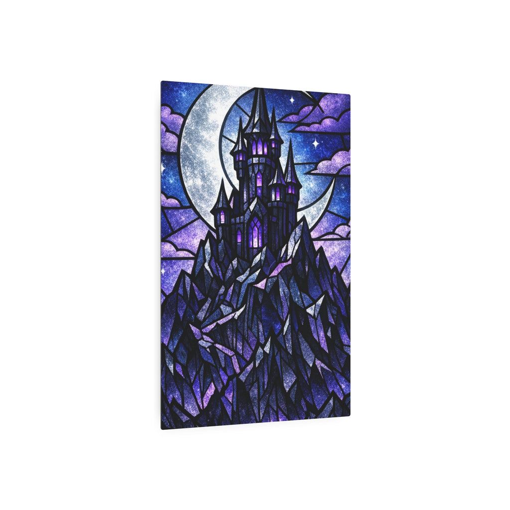 The Archmage's Solitude: Gothic Stained-Glass Art