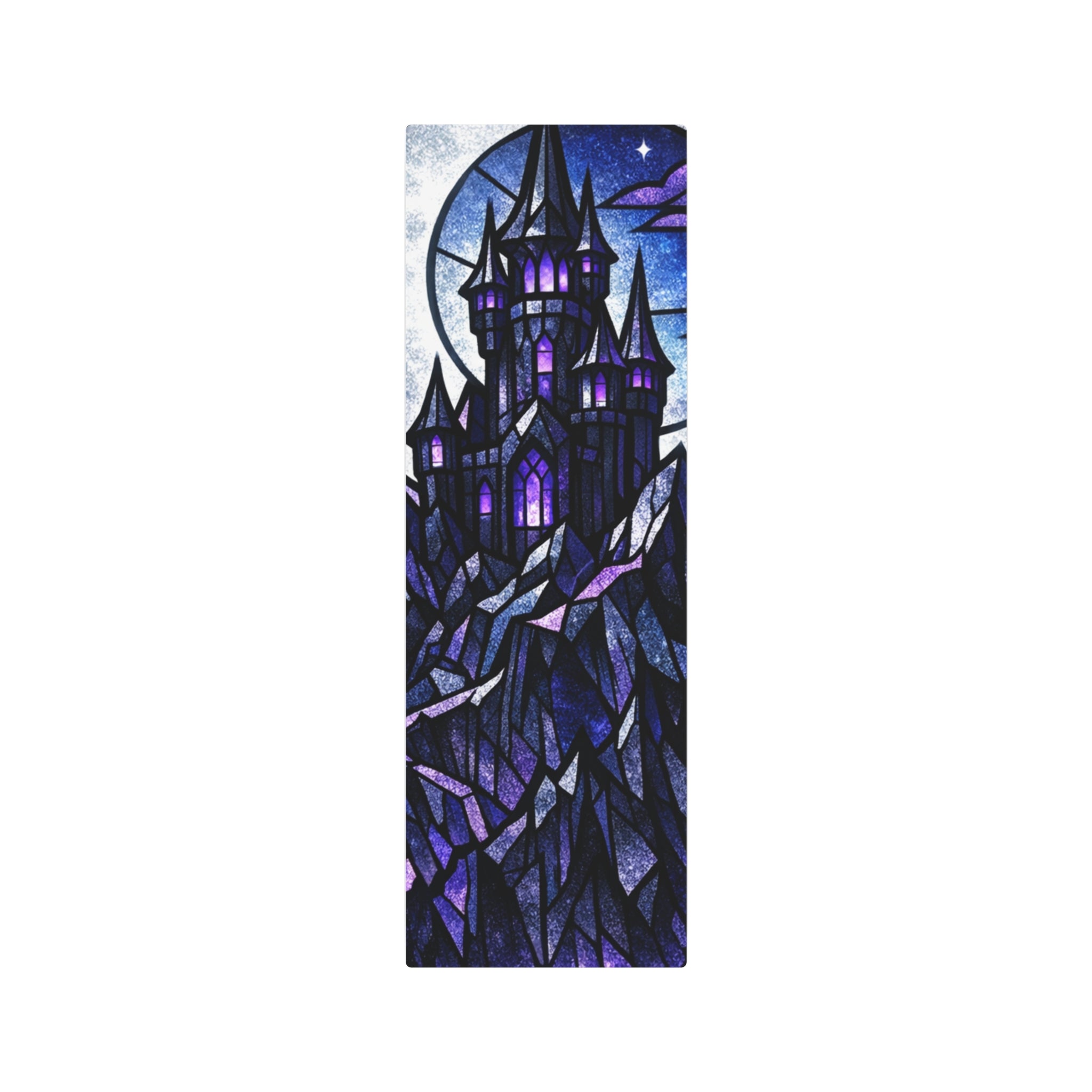 The Archmage's Solitude: Gothic Stained-Glass Art