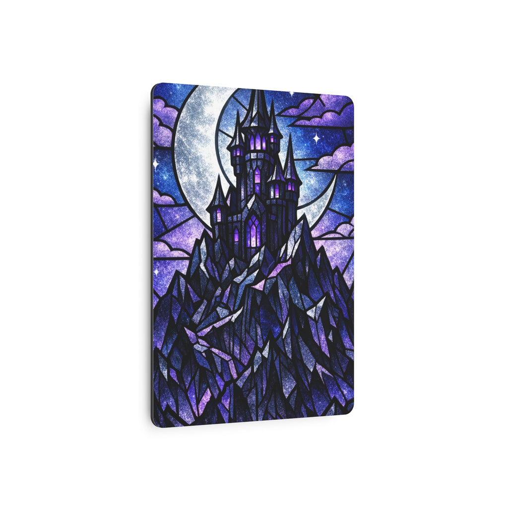 The Archmage's Solitude: Gothic Stained-Glass Art