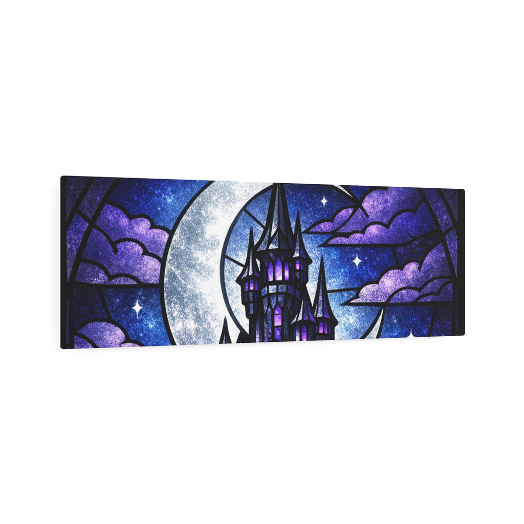 The Archmage's Solitude: Gothic Stained-Glass Art