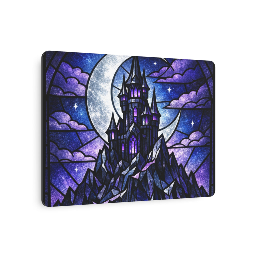 The Archmage's Solitude: Gothic Stained-Glass Art