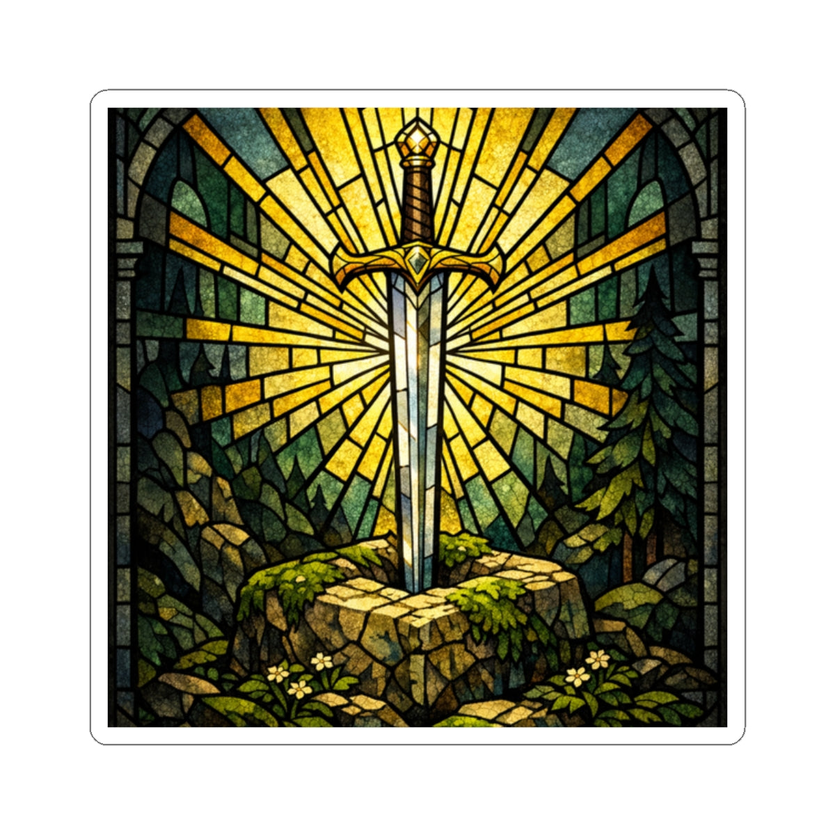 Kiss-Cut Stickers-Sword