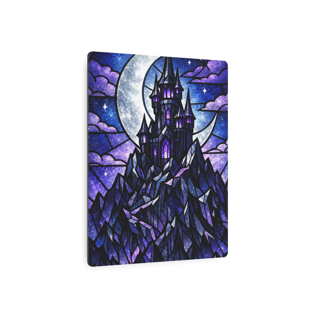 The Archmage's Solitude: Gothic Stained-Glass Art
